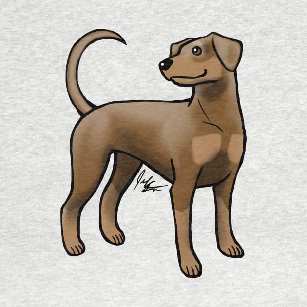 Dog - Doberman Pinscher - Brown and Tan Natural by Jen's Dogs Custom Gifts and Designs